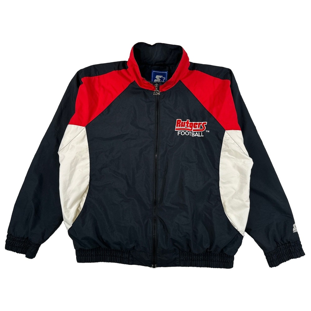 Vintage Starter Rutgers University Scarlet Knights Windbreaker Men's Large